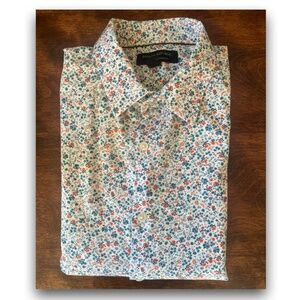 Banana Republic Non Iron Tailored Slim Floral Shirt • M